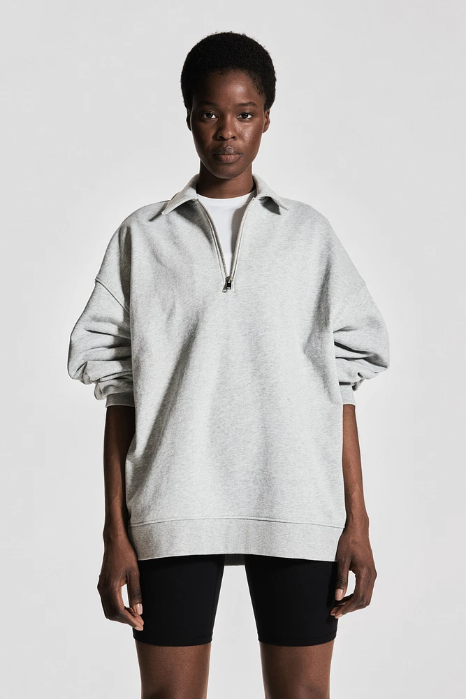 Sports Sweatshirt with Collar