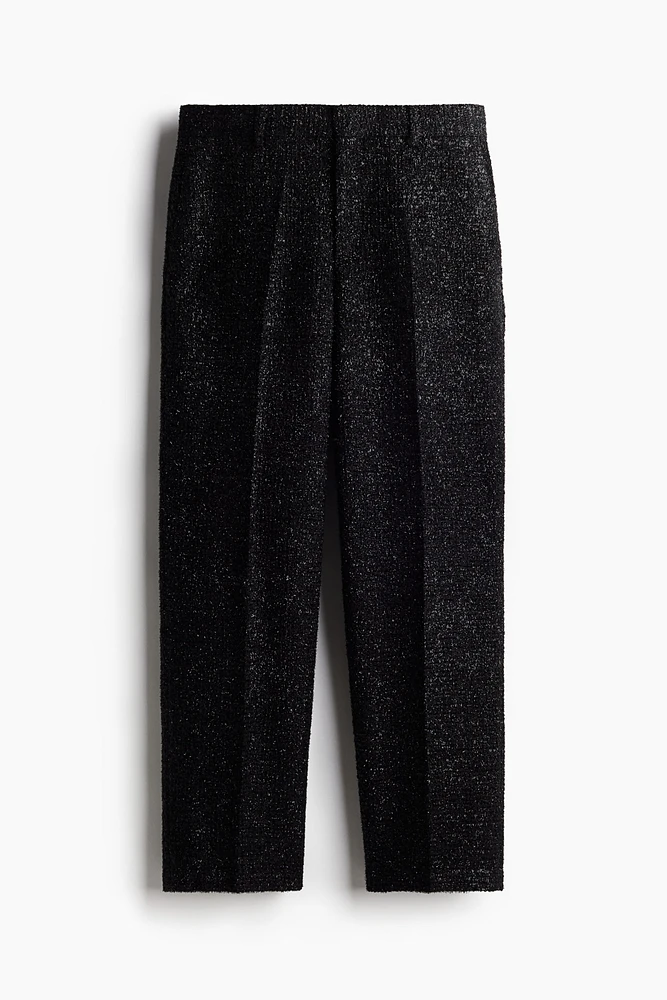 Relaxed Fit Glittery Tailored Pants