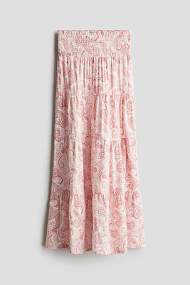 Smocked Tiered Skirt