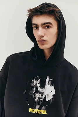 Oversized Fit Printed Hoodie