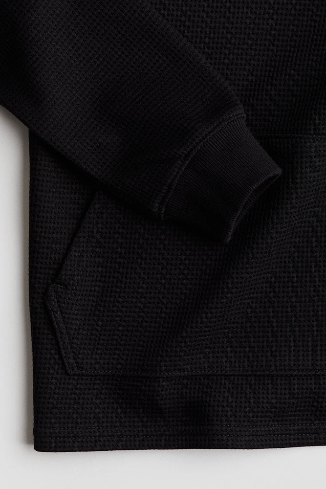 Waffled Jersey Hoodie