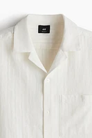Regular-Fit Linen-Blend Resort Shirt
