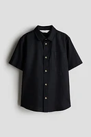 Linen-Blend Shirt