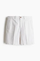 Short coutil classique en lyocell mélangé