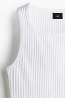 Slim-Fit Ribbed Tank Top