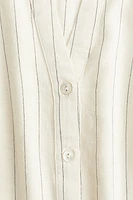 Linen-Blend Sleeveless Shirt