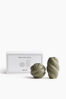 2-pack Mini Stoneware Vases
