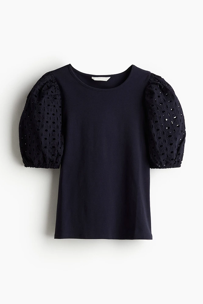 Puff-sleeved Top