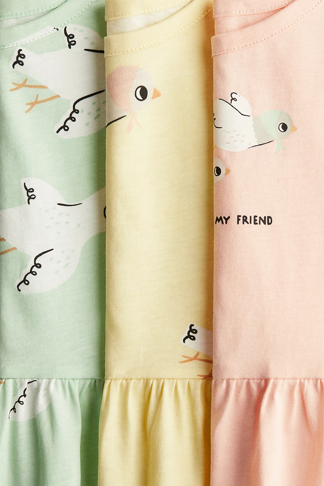 3-pack Printed Cotton Dresses