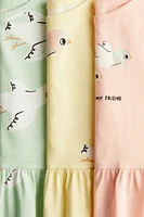 3-pack Printed Cotton Dresses