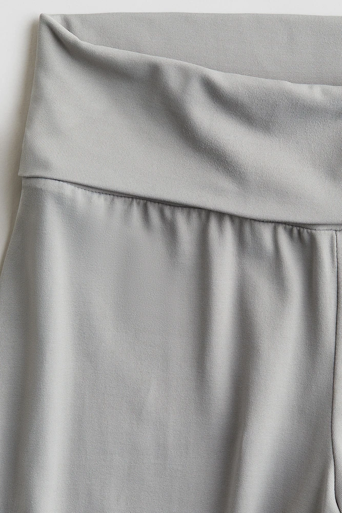 Wide-Leg Jersey Pants