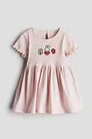 Embroidery-Detail Cotton Dress