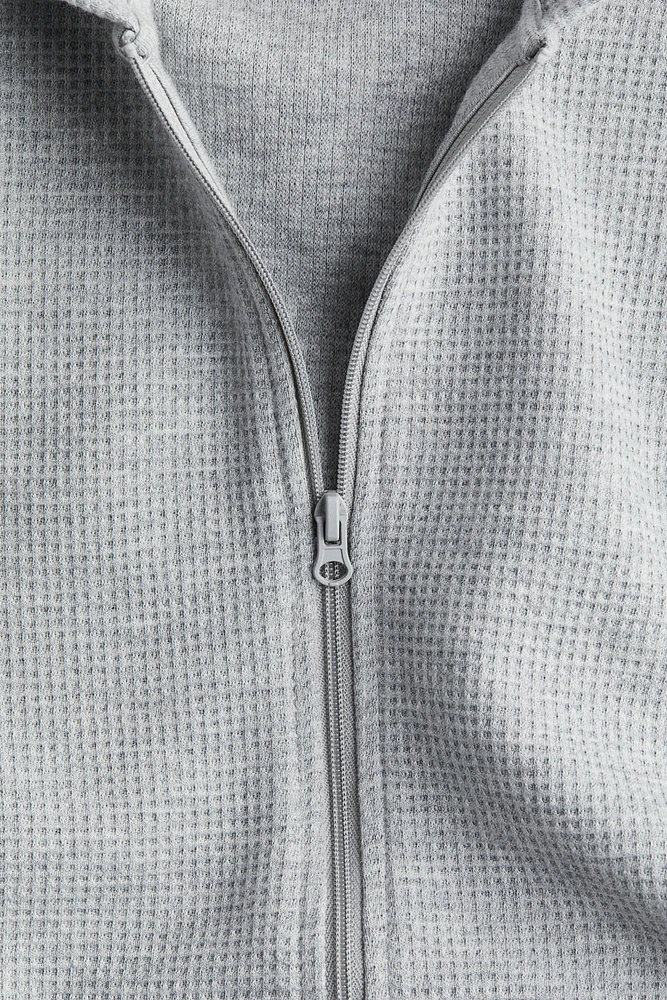 Waffled Hooded Jacket