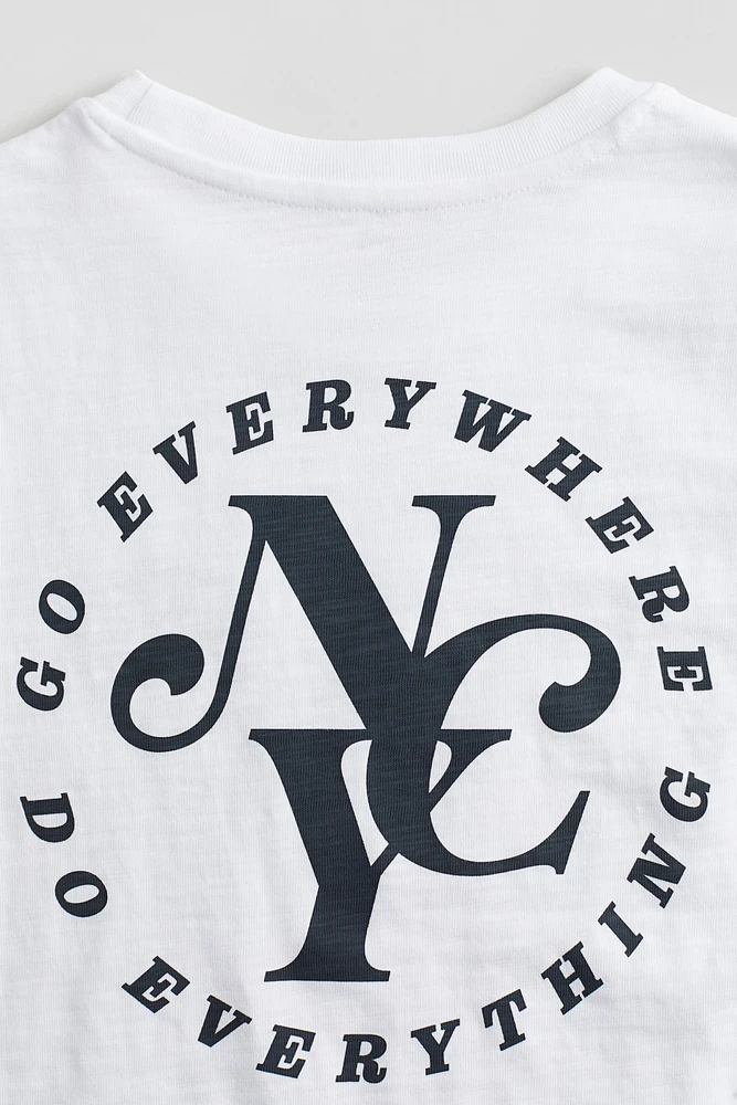 T-shirt en coton avec motif