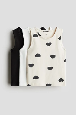 3-pack Ribbed Tank Tops