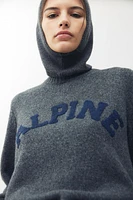 Text-Motif Sweater
