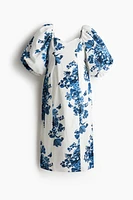 MAMA Robe en coton avec manches ballon