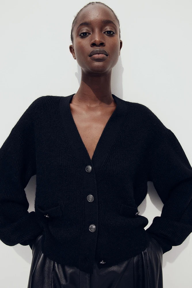 Rib-Knit Cardigan