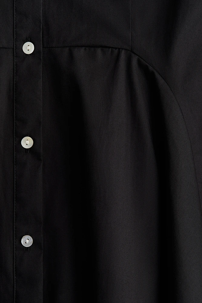 Button-Front Cotton Dress