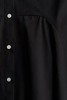 Button-Front Cotton Dress