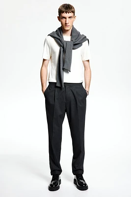 Viscose-Blend Dress Pants