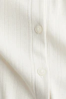Pointelle Jersey Cardigan