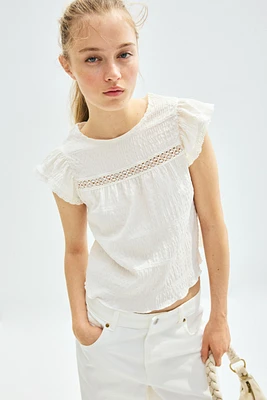 Textured Jersey Top