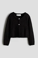 Bouclé-Knit Cardigan
