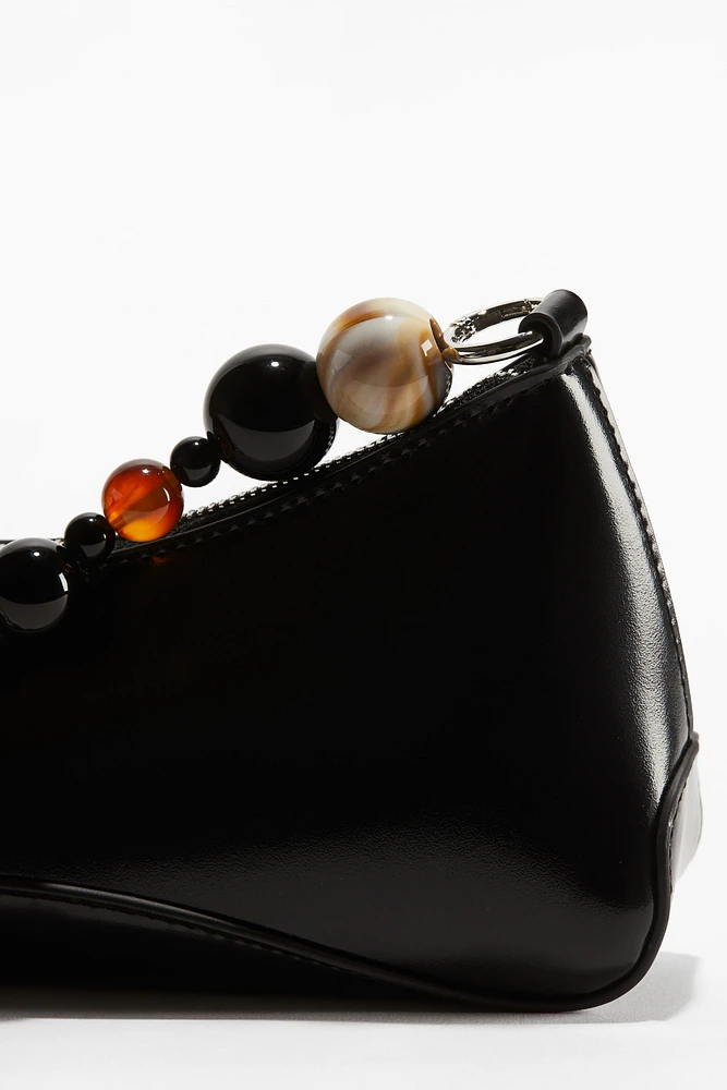 Beaded-Strap Shoulder Bag