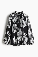 Crinkled Chiffon Blouse