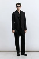 Regular-Fit Linen-Blend Jacket