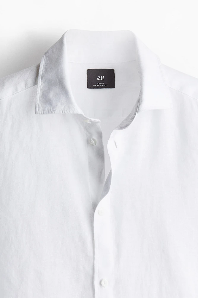 Slim Fit Linen Shirt