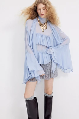 Flared Mini Skirt