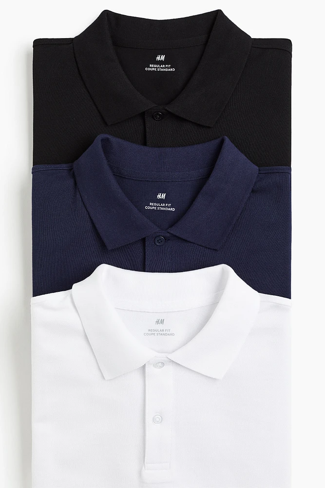 3-pack Regular Fit Polo Shirts