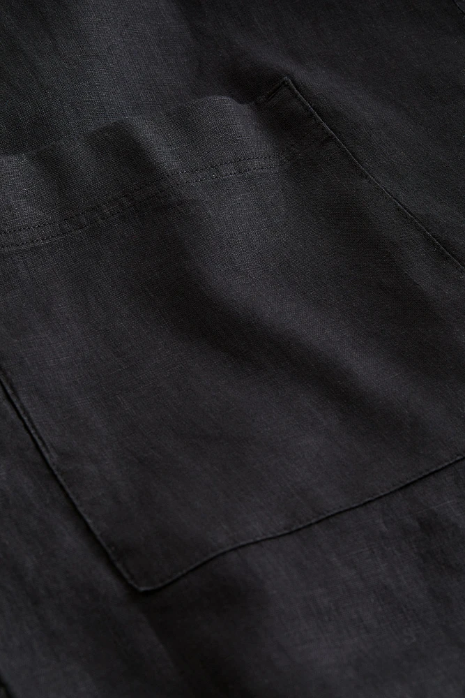 Washed Linen Bathrobe
