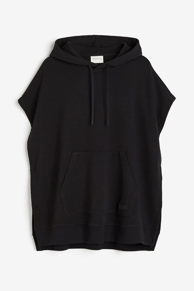 Loose Fit Sleeveless Sports Hoodie