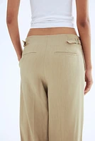 Linen-Blend Pants