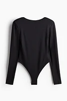 Low-Back Bodysuit with Shoulder Pads