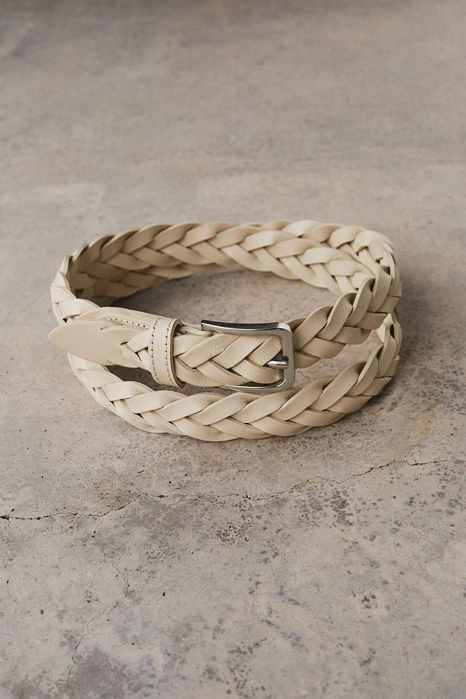 Braided Leather Belt