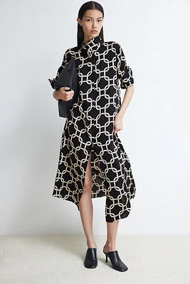 Tie-belt Shirt Dress