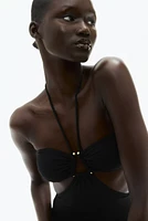 Padded-Cup High-Leg Swimsuit