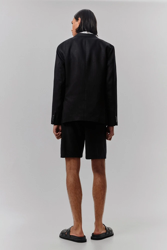 Relaxed-Fit Linen-Blend Shorts