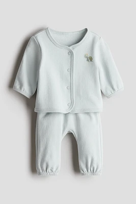 2-piece cardigan and joggers set
