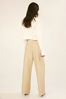 Raw-Edge Twill Chinos