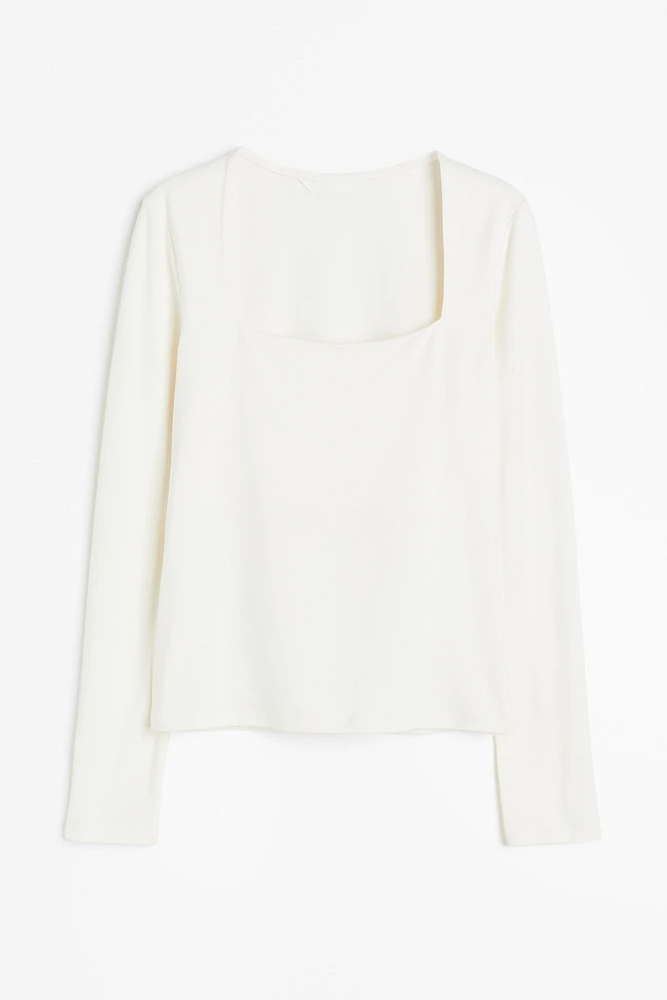 Long-sleeved Jersey Top