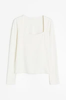 Long-sleeved Jersey Top