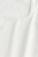 Picot-Trimmed Sleeveless Top