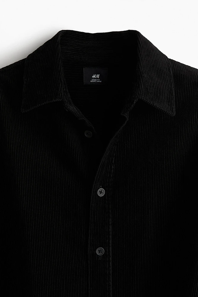 Loose Fit Corduroy Shirt