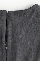 Robe sans manches en sergé