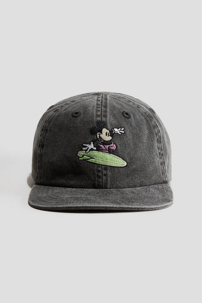Motif-Detail Cotton Cap